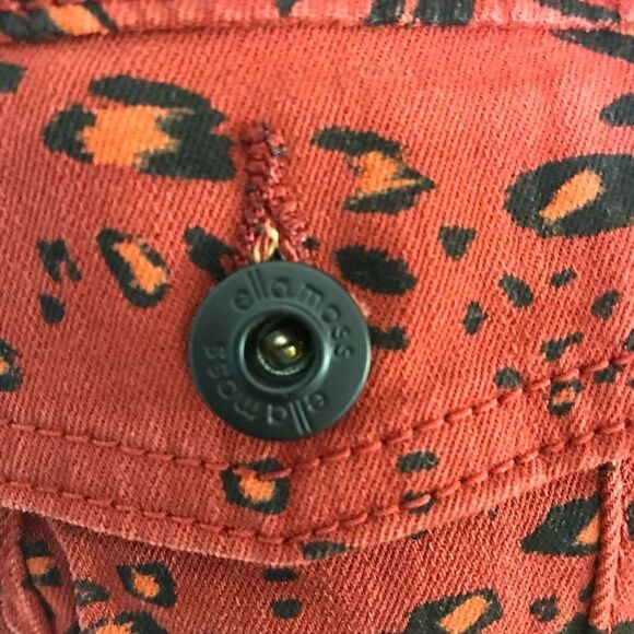 NWT Cute Ella Moss Animal Print Jean Jacket - Picture 9 of 16